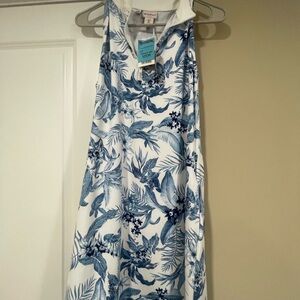 Tommy Bahama Blue and White Floral Dress